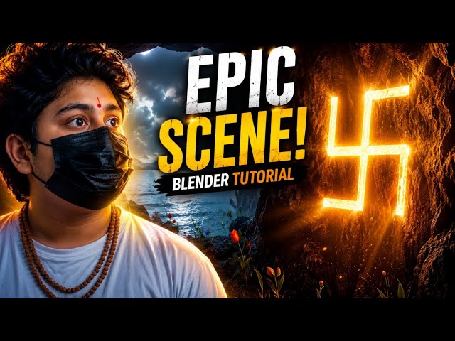 How to create a beautiful devine scene in blender😯 