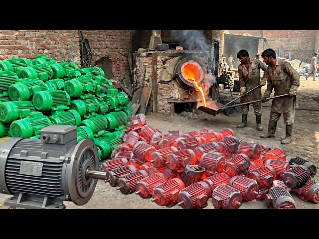 Amazing Manufacturing Process of Industrial Equipment & Winding process. Factory Mass Production