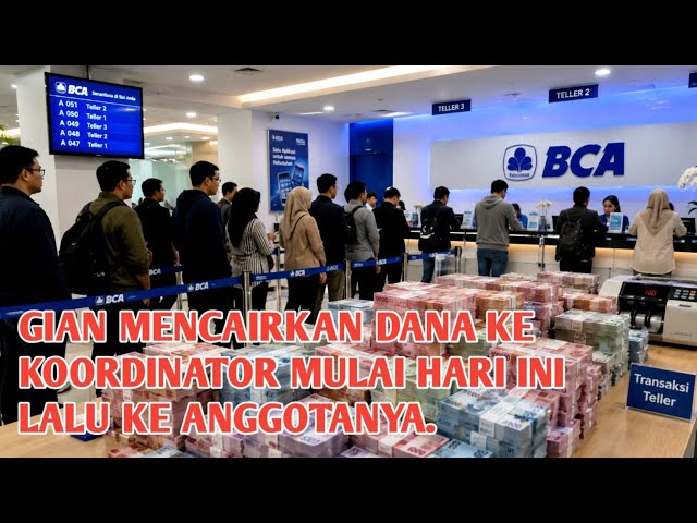 GIAN WILL DISBURSE FUNDS TO COORDINATORS STARTING TODAY AND THEN TO ITS MEMBERS