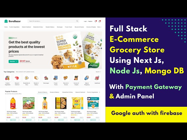 #26 Full Stack Next js E-commerce Project Tutorial | Google Auth with firebase #ecommerce #nextjs
