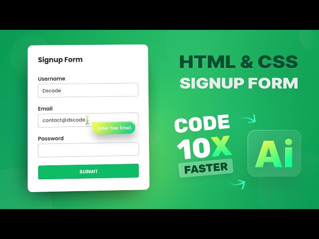 Code 10x Faster Using ChatGPT | Learn How to Create a Functioning Sign-Up Form With Ai