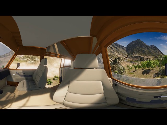 (Driver's Version) 360 *3D* 4k Example Flyover Video w/ Soundtrack: The Flying Hippie Van!