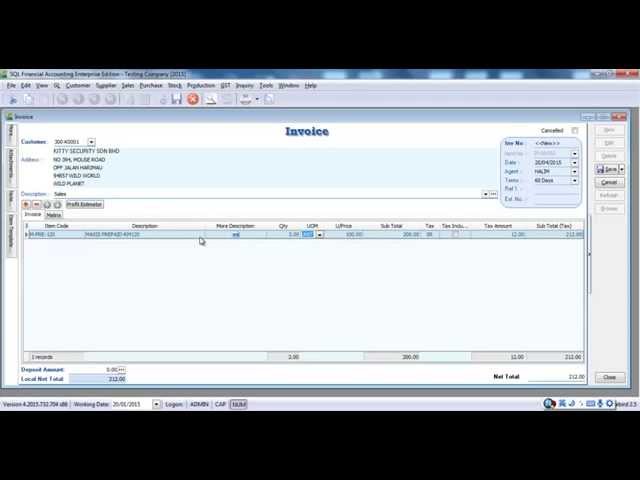 Syntax Technologies SQL GST v06 TAX Invoice