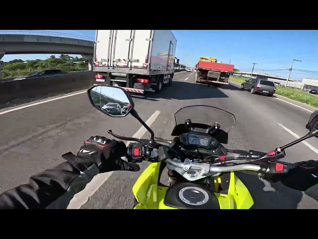 Pressure on BR324 from Shineray Storm 200 (Motovlog POV)