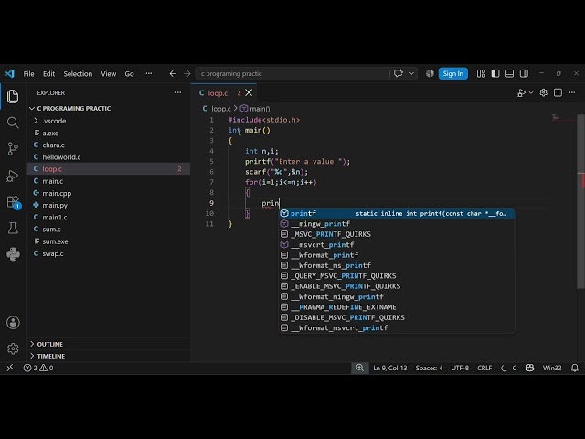 Class 11 Computer science practicle ( C programing ) [Loop]
