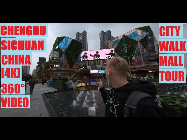 City Walk Mall Tour CHENGDU SICHUAN CHINA 360 INSTA360 ONE X2