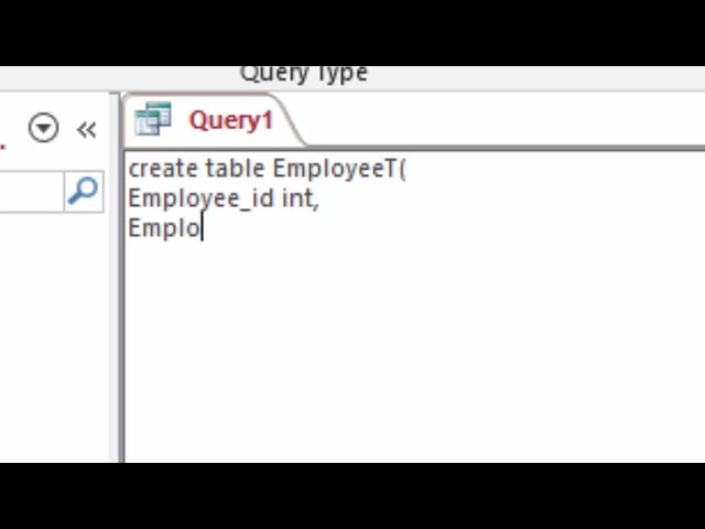 Create Employee and Its salary table in SQL@COMPUTEREXCELSOLUTION