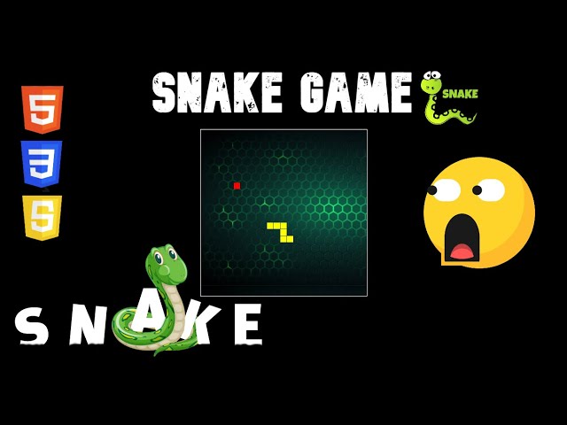 Snake Game JavaScript HTML And CSS.