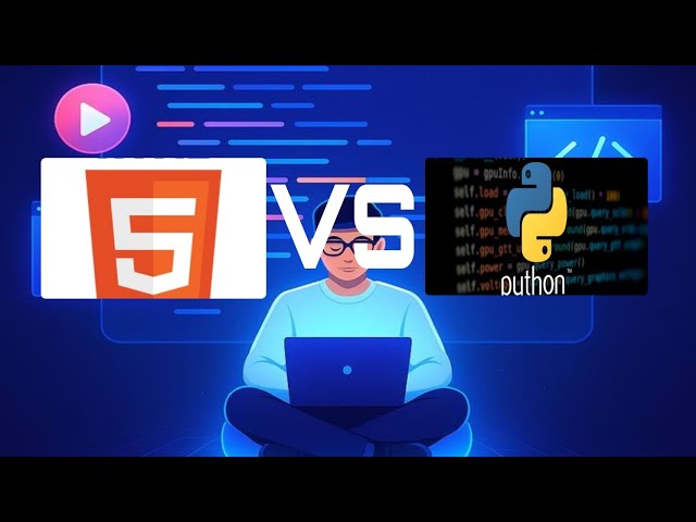 DIFFERENCE BETWEEN HTML AND PYTHON 