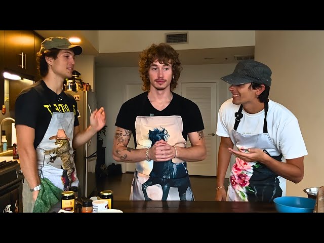 we tried baking together...