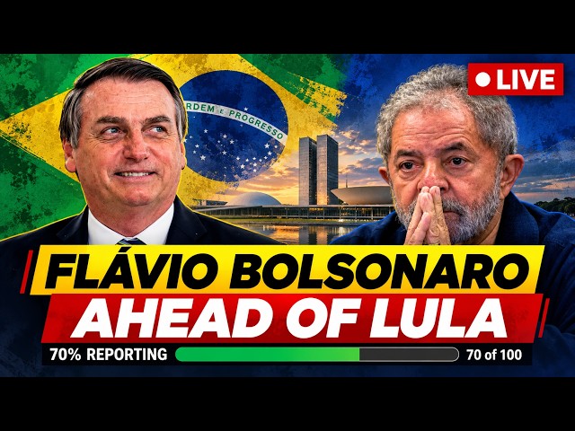 Flávio Bolsonaro Leads Lula LIVE | Brazil Presidential Election Results 2026 | Latest Vote Count