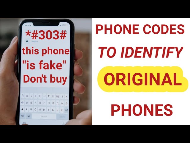 how to identify fake iphones and android phones/ code to check original android phones and iphones.