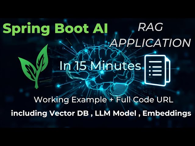 SpringBoot AI RAG Application ( LLM + Vector DB + Embeddings )