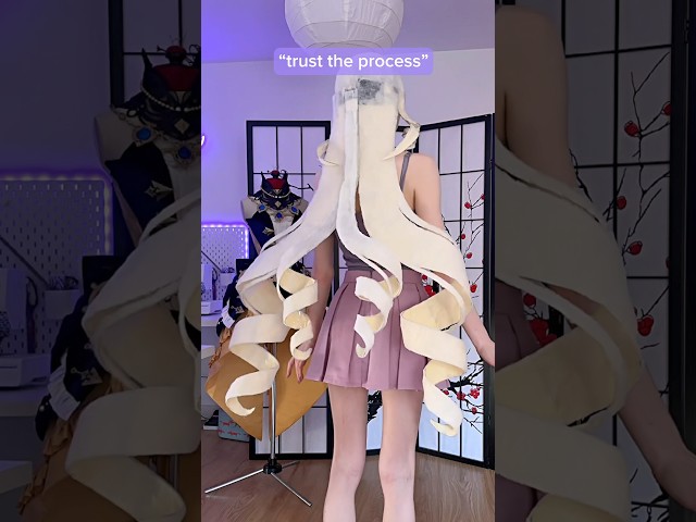 I started making Navia’s wig…#genshinimpact#wigstyling