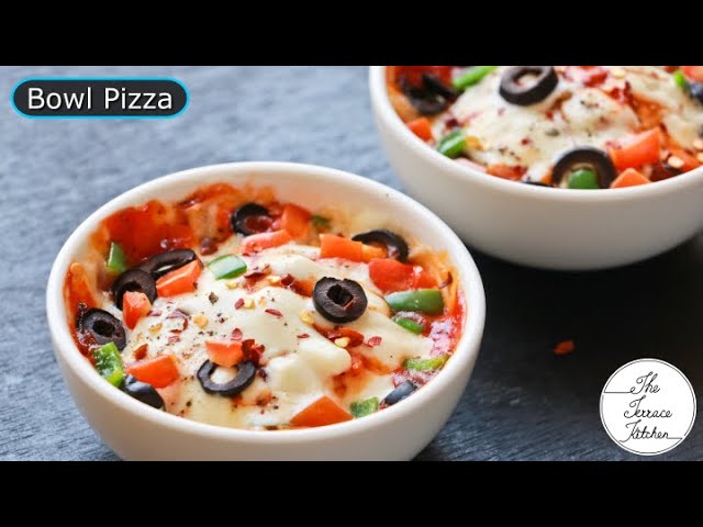 3 Minute Bowl Pizza Recipe | Microwave Bowl Pizza | Instant Pizza Recipe ~ The Terrace Kitchen
