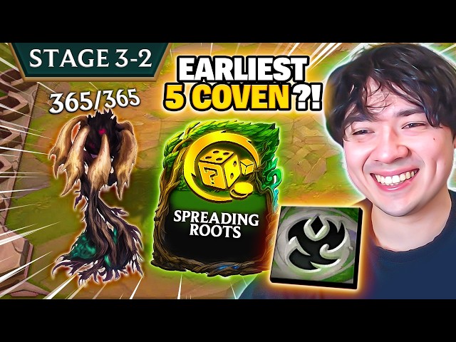 I Clicked This Augment For The 9% Chance Of Hitting 5 COVEN At 3-2... It WORKED?!