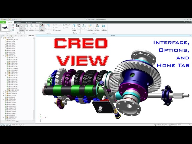 Windchill Creo View - Part 1 - Interface, Options, and Home Tab
