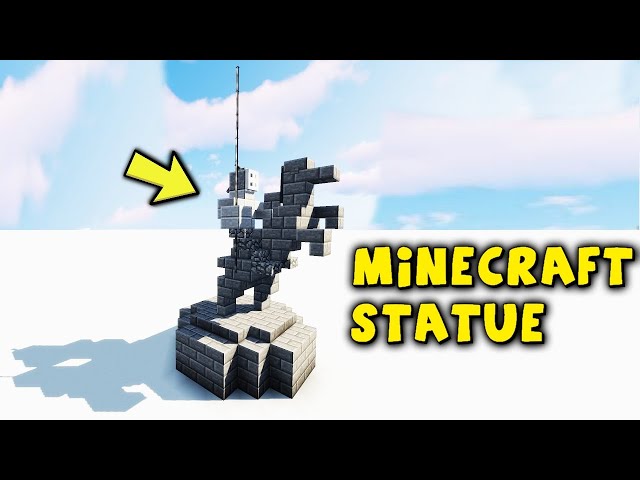 How to Build a Small Statue in Minecraft Tutorial 1.18 (easy)