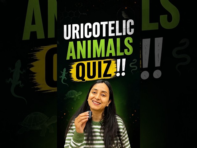 What are Uricotelic Animals? | Quiz 🧩 #study #quiz #ncert #revision #ytshorts #neetbiology #biology