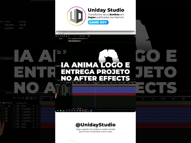 AI animates logo and delivers project in After Effects.