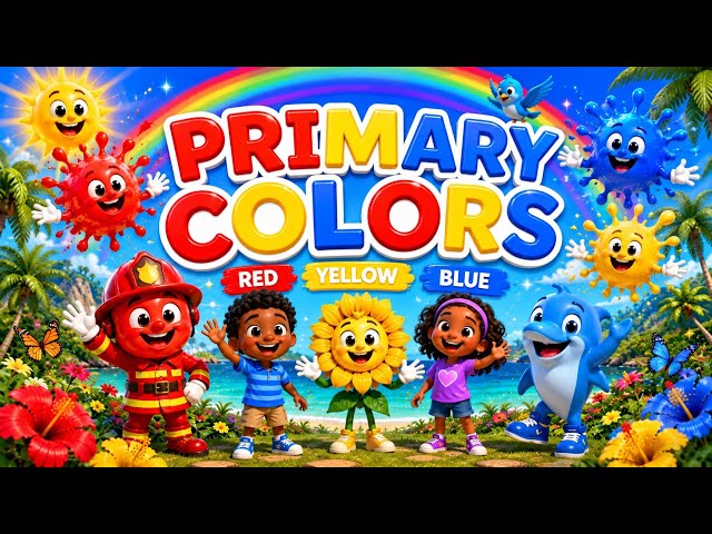 Primary Colors | Learning Colors in Nature | Fun Kids Song | Learning Island Kids