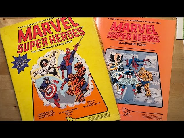 Unboxing del Set Básico del RPG Marvel Comics Super Heroes de TSR | FASERIP