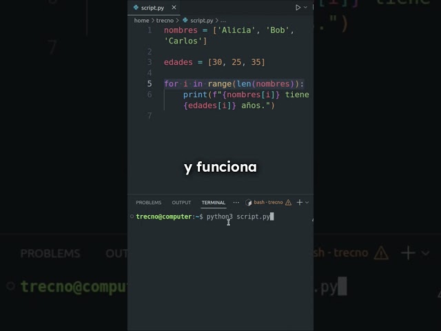 Función zip() 🐍 #python #programacion #informatica #ordenador #computador #codigo #trecno