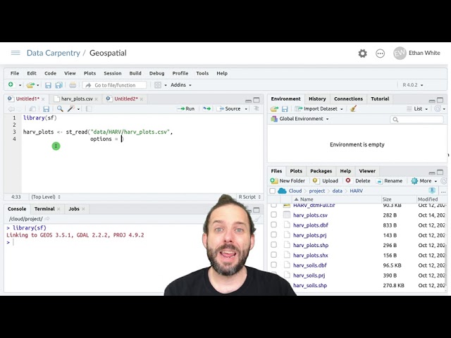 Geospatial Data in R - Creating Vector Point Data From Tabular Data