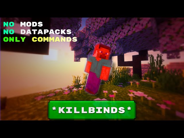 How to KILLBIND in Minecraft like in TF2! (using commands only)