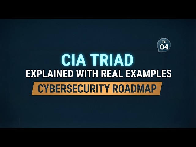CIA Triad Explained with Real Examples | Cybersecurity Roadmap EP04