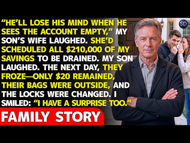 “He’ll Freak When He Sees It’s Empty,” My Son’s Wife Laughed While Draining My $210,000 Savings