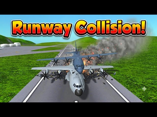 ​Plane Lands On Top Of Another! ✈️ Extreme Runway Collision Loop