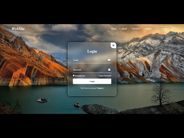 Modern Login Form Using HTML And CSS And JAVASCRIPT 😱 In 24 Hours #htmlcss #javascript