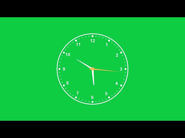 12 Hours Analog Clock in 12 Minutes | Fast Time Lapse Animation
