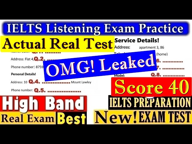 IELTS LISTENING PRACTICE TEST 2026 WITH ANSWERS | 13.01.2026