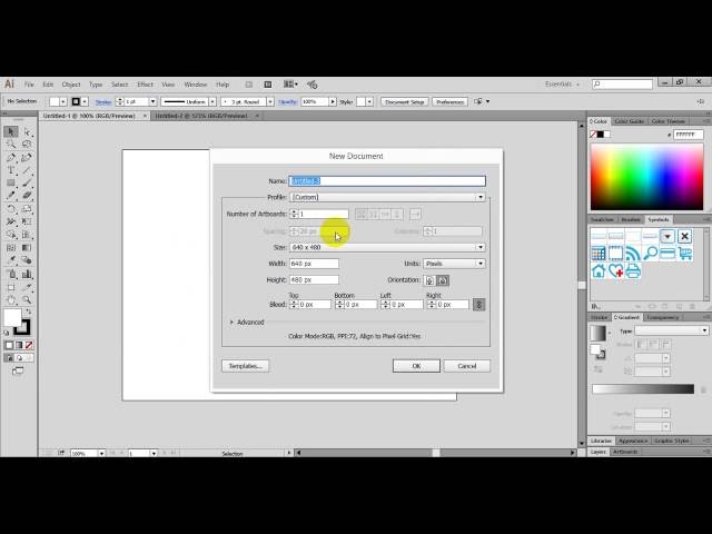 02. Adobe Illustrator Tutorials: User Interface and Workspace - Khmer Computer Knowledge