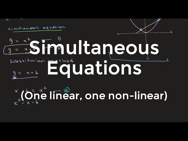 Simultaneous equations | O Level Additional Mathematics