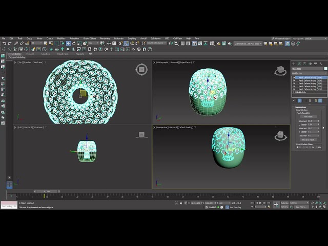 PATCH DEFORM 3DS MAX TUTORIALS