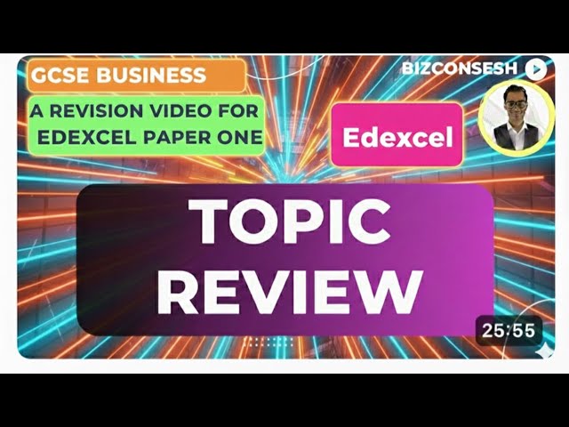 Topic Review for Paper 1 - Edexcel GCSE Business