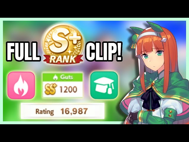 [16,987 Score] Full S+ Rank Run in Global Server - Uncut Umamusume Gameplay (Silence Suzuka)
