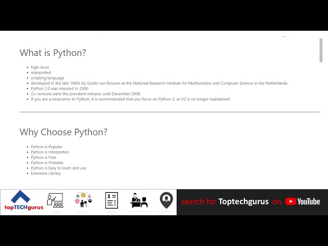Python Basics - What is Python and Why learn it?