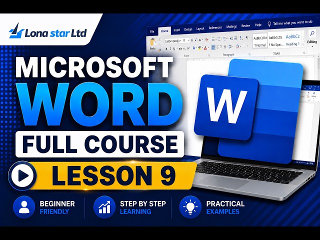 Microsoft Word Full Course | Lesson 9