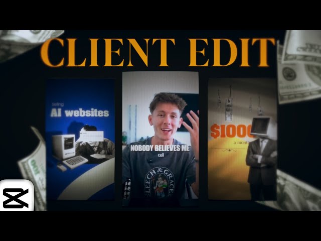 Editing a REAL Client Reel in Capcut (Full Process)