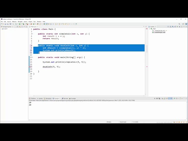 Java Tutorial - 21 - Returning a Value from Method