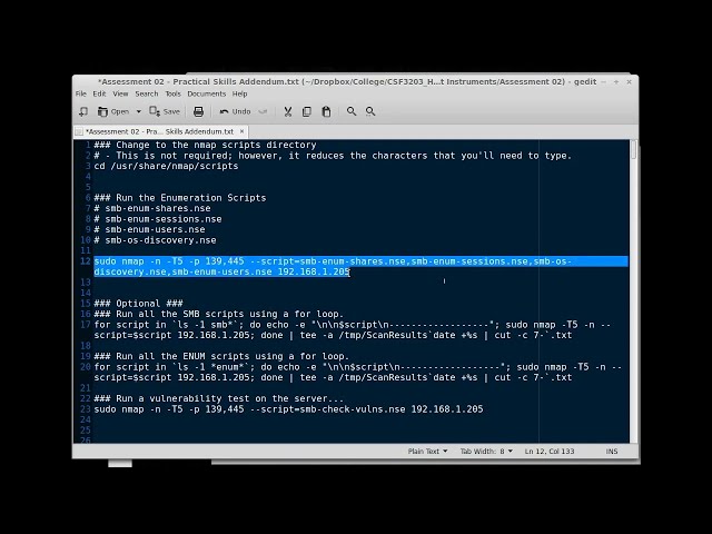 Kali Linux Enumeration