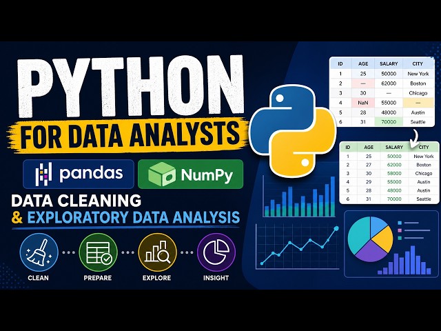 Python for Data Analysts: pandas, NumPy, Data Cleaning and Exploratory Data Analysis