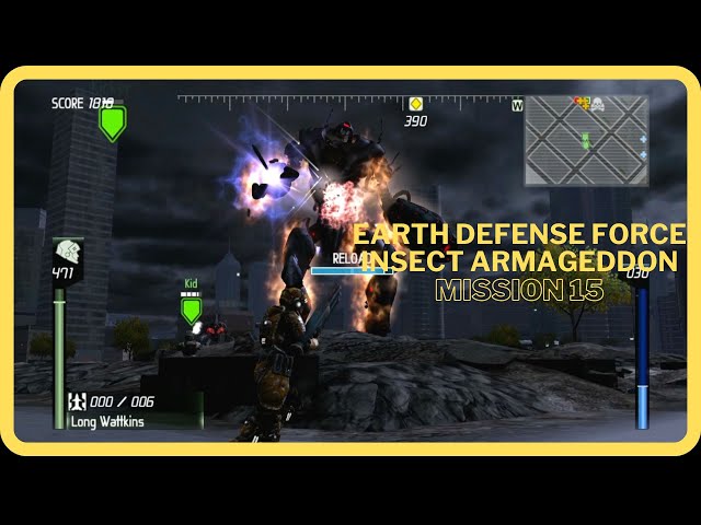 Earth Defense Force Insect Armageddon Mission 15 No Commentary Walkthrough Video