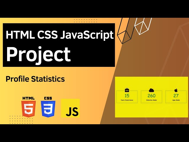 HTML CSS JavaScript Project - Profile Statistics