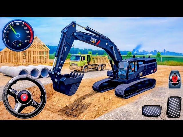 Real City Construction Simulator 3D - City Road Builder Excavator Trucks 2026 - Android Gameplay
