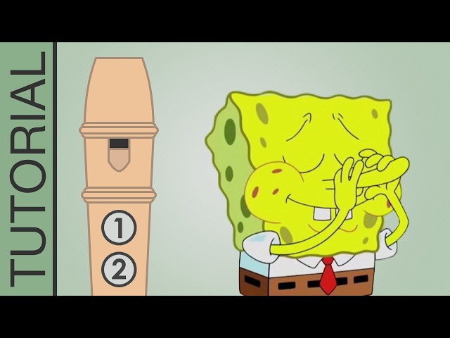 SpongeBob Nose Flute - Recorder Tutorial